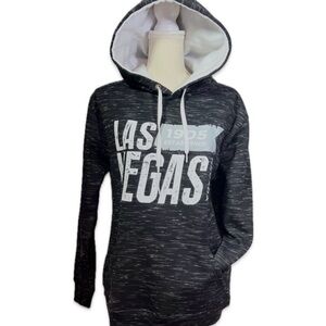 Wear Code Las Vegas Gray/White Graphic Hoodie Size Medium Pouch Front Pocket